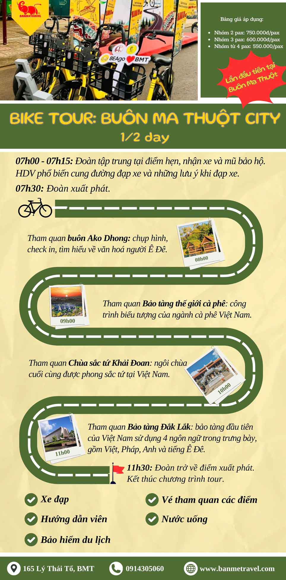 Bike, Tour, Buôn Ma Thuột, Đắk Lắk