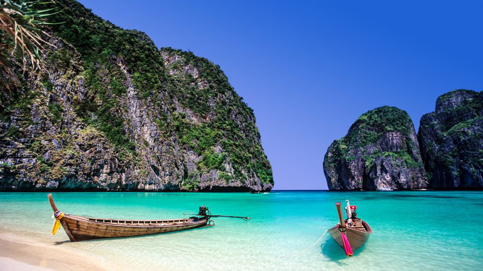 Bãi biển vịnh Maya, đảo Phi Phi, Thái Lan - Food Tour
