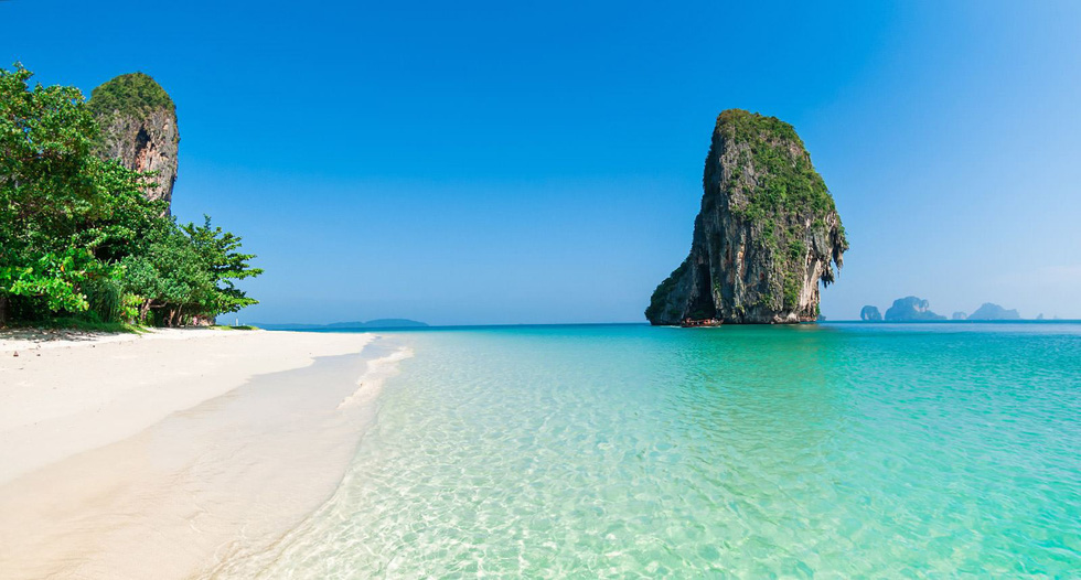 Bãi biển Railay, đảo Krabi, Thái Lan - Food Tour